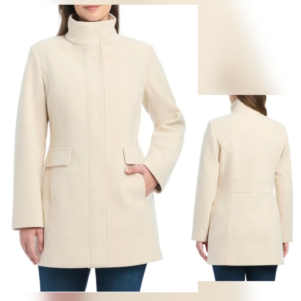 NWOT Vince Camuto Cream Full Zip Jacket Size L